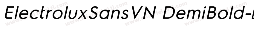 ElectroluxSansVN DemiBold字体转换
